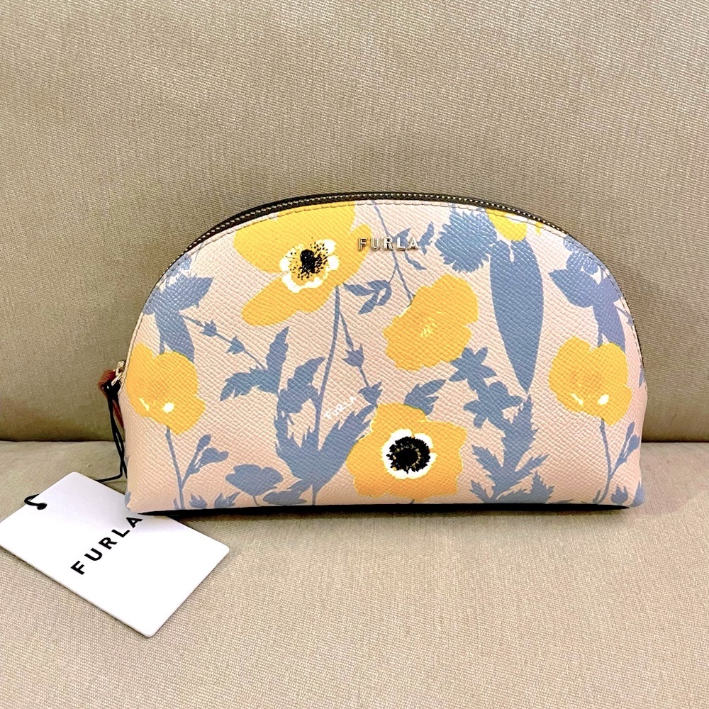Furla Floral-Print Cosmetic Pouch
